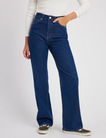 Jean straight taille haute