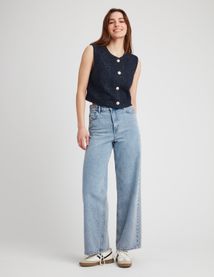 Gilet sans manches en tweed