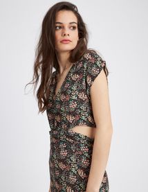 Robe longue imprimée