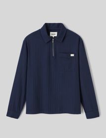 Chemise enfil&eacute;e zipp&eacute;e manches longues