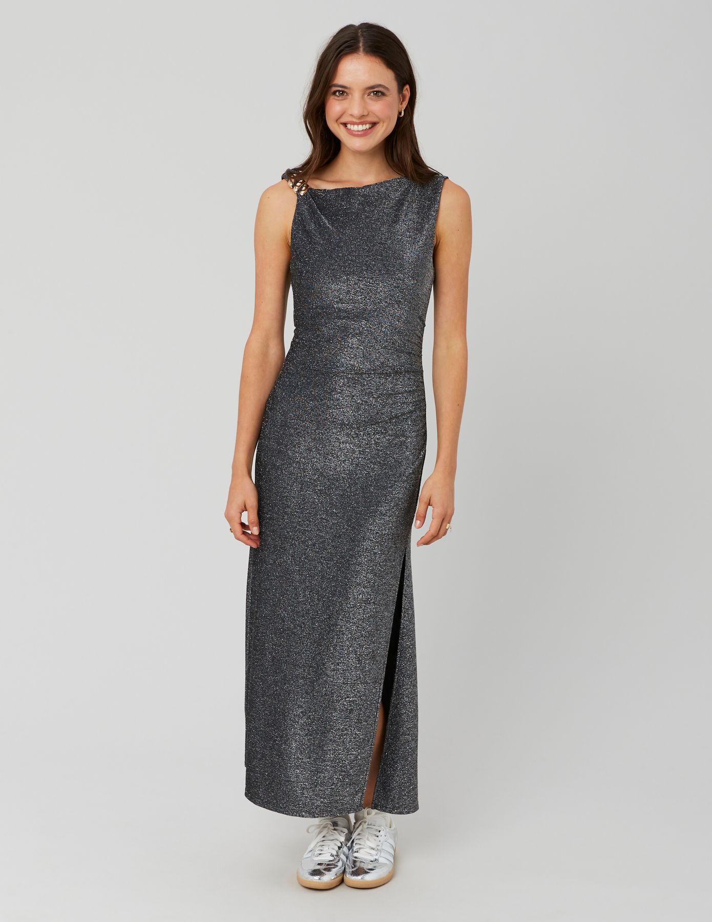 Robe en maille à paillettes
