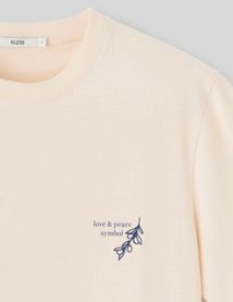 T-shirt brodé à message