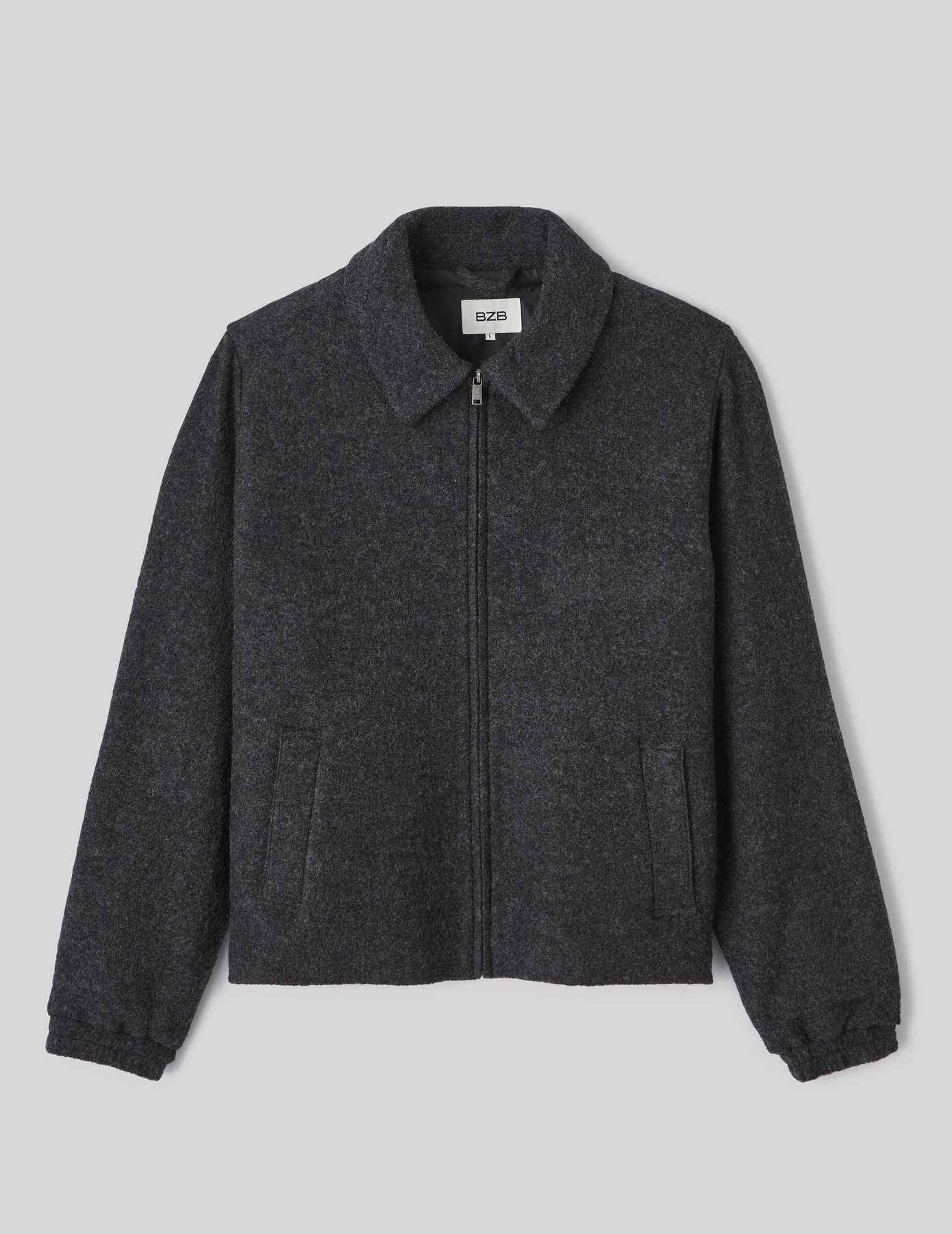 Blouson zippé en laine