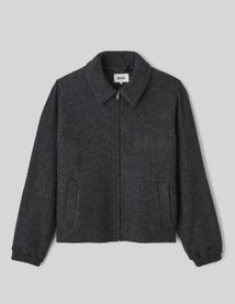 Blouson zippé en laine