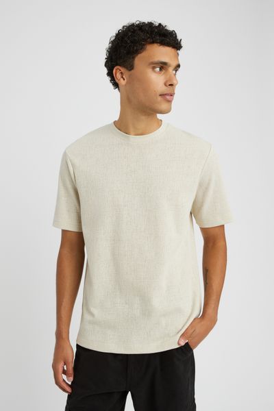 T-shirt maille textur&eacute;e