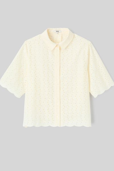 Chemisette en broderie anglaise