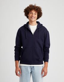 Sweat zipp&eacute; &agrave; capuche