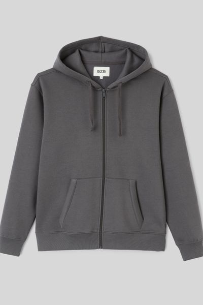 Sweat zipp&eacute; &agrave; capuche