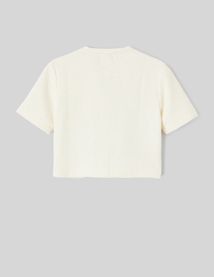 Top boutonn&eacute; en tweed