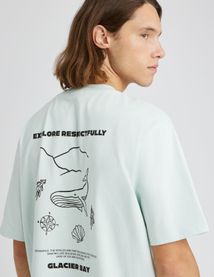 T-shirt imprim&eacute; devant dos