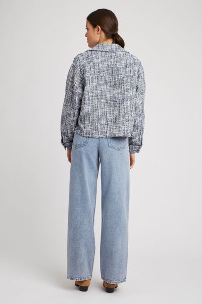 Surchemise en tweed