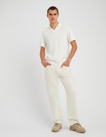 Polo maille fantaisie
