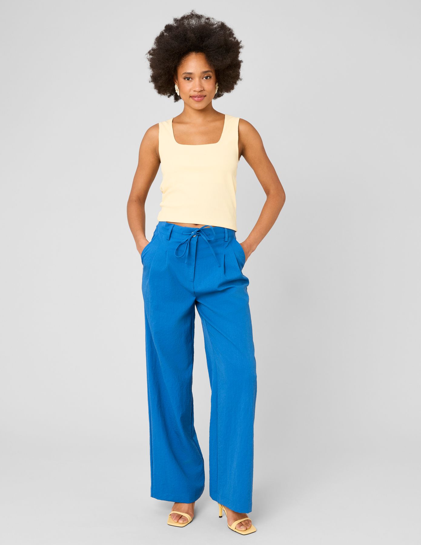 Pantalon fluide &agrave; pinces