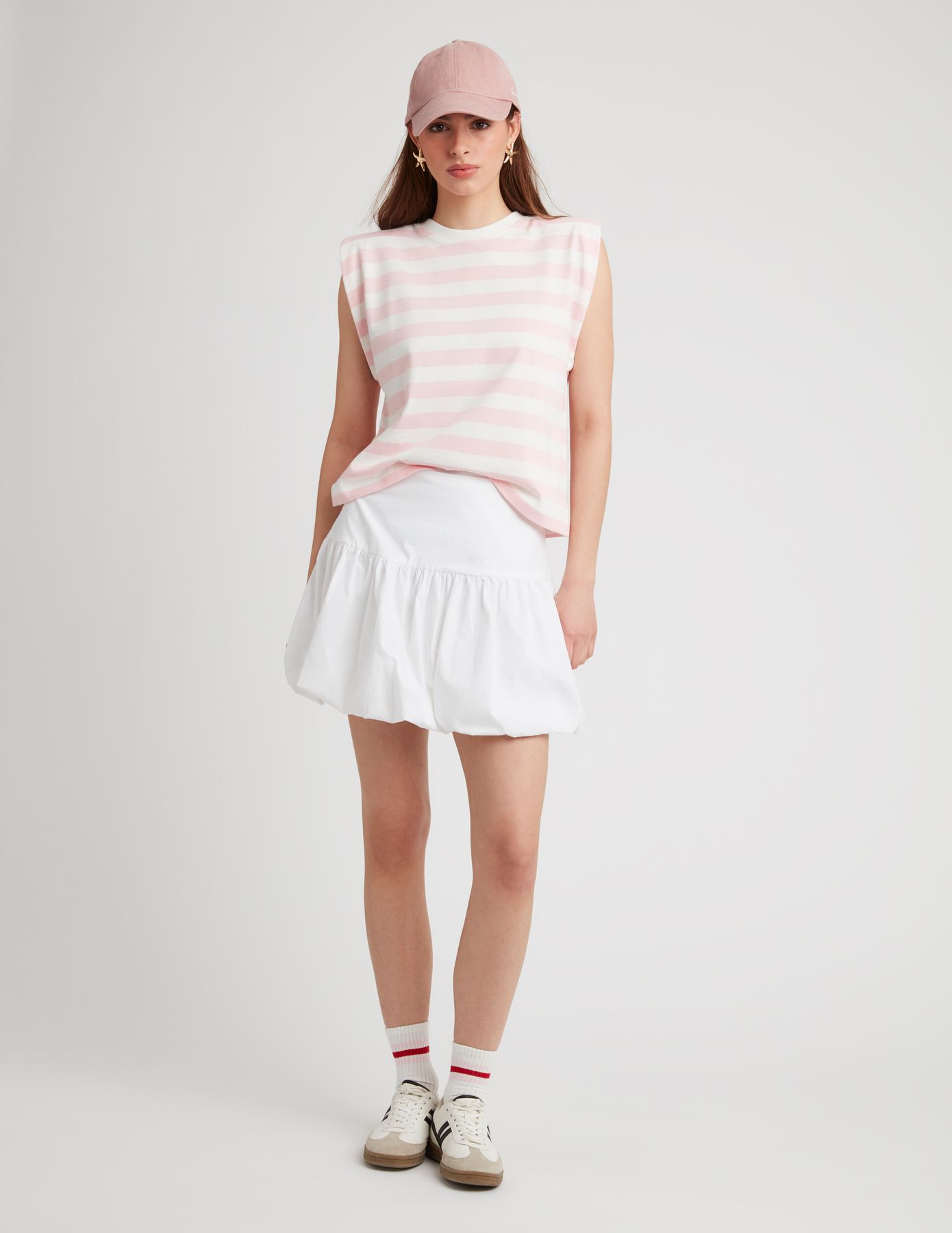 T-shirt sans manches rayé