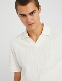 Polo maille fantaisie