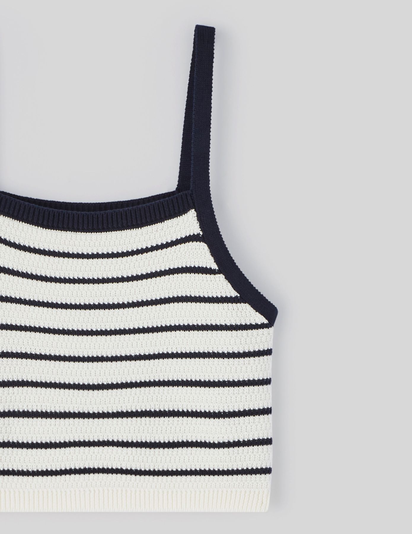 Débardeur tricot rayé