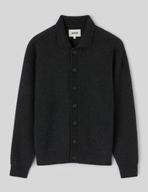 Cardigan boutonn&eacute; col polo