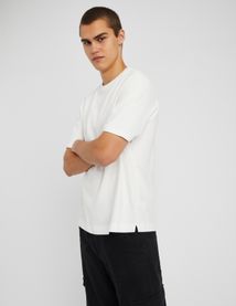 T-shirt lourd touch&eacute; peau de p&ecirc;che