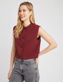 Gilet sans manches polyester recyclé