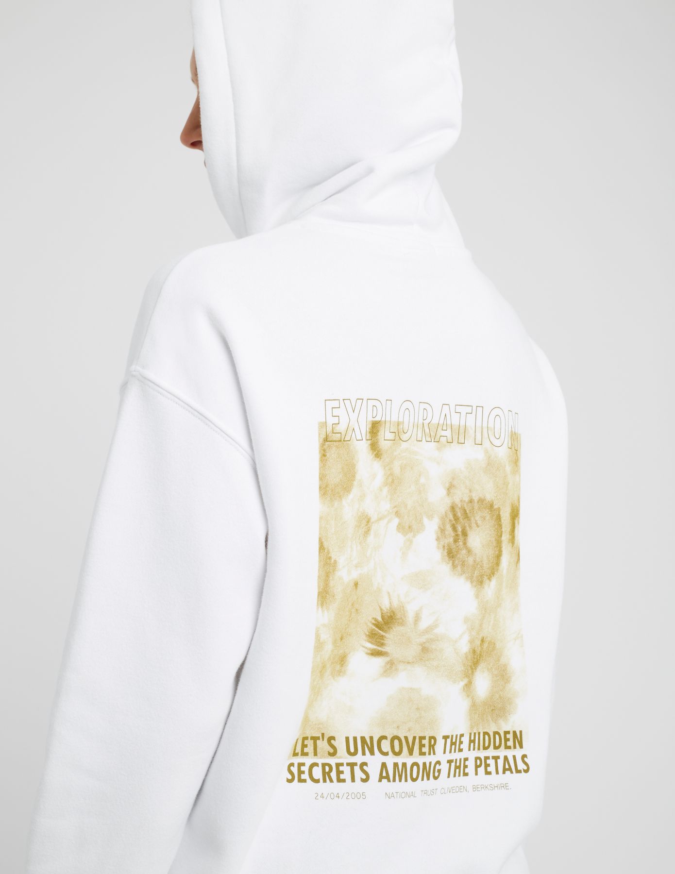 Sweat capuche imprimé dos