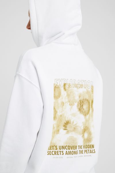 Sweat capuche imprimé dos