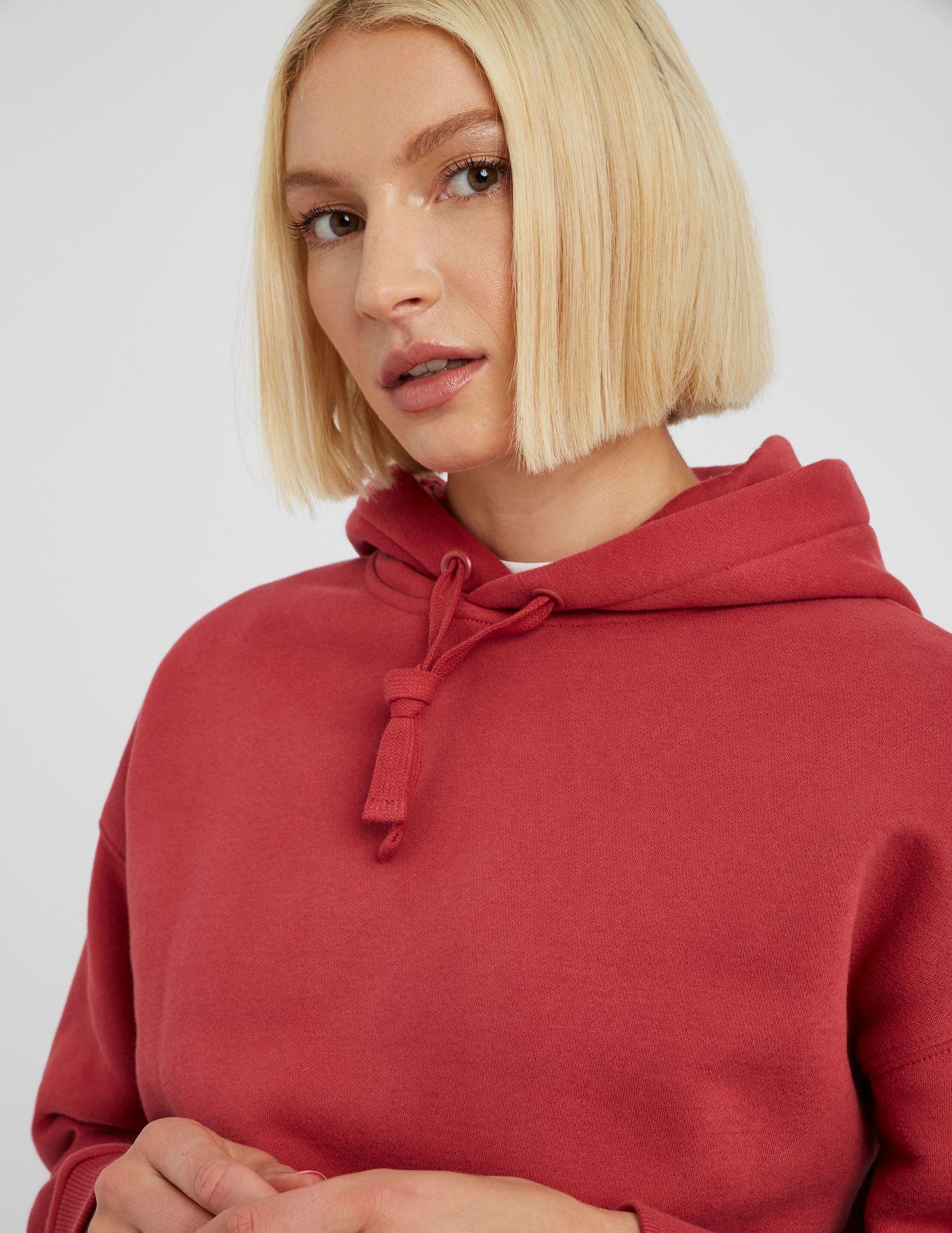 Sweat à capuche uni