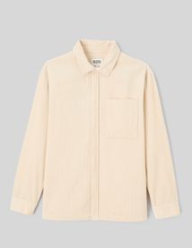 Chemise en velours c&ocirc;tel&eacute;