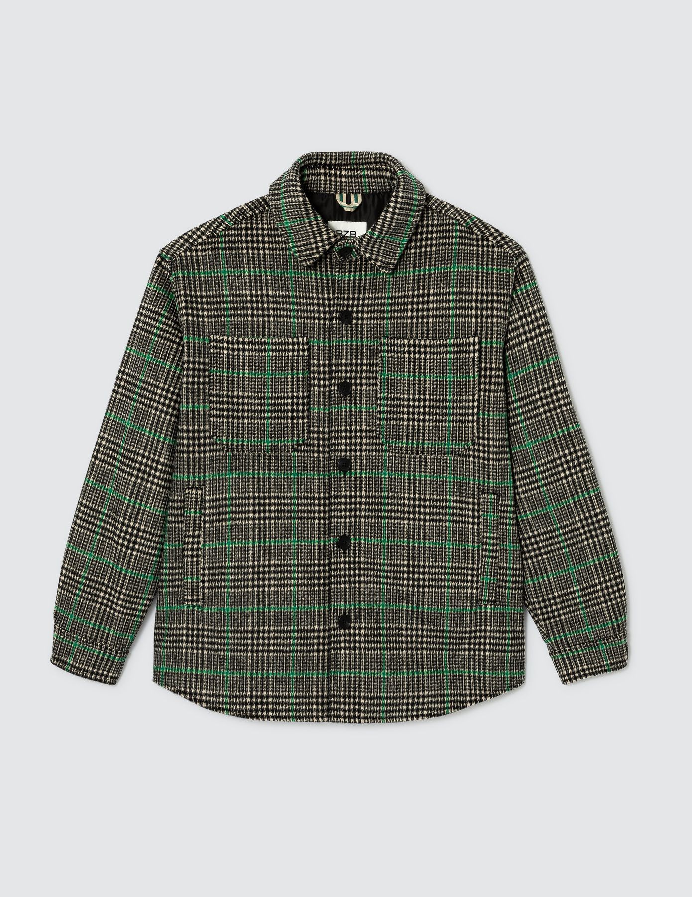 Veste surchemise à carreaux