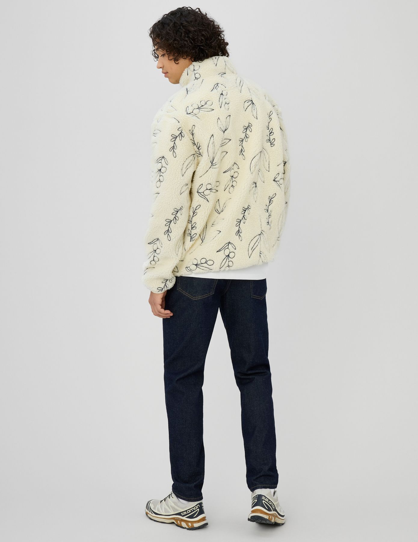 Sweat sherpa brodée