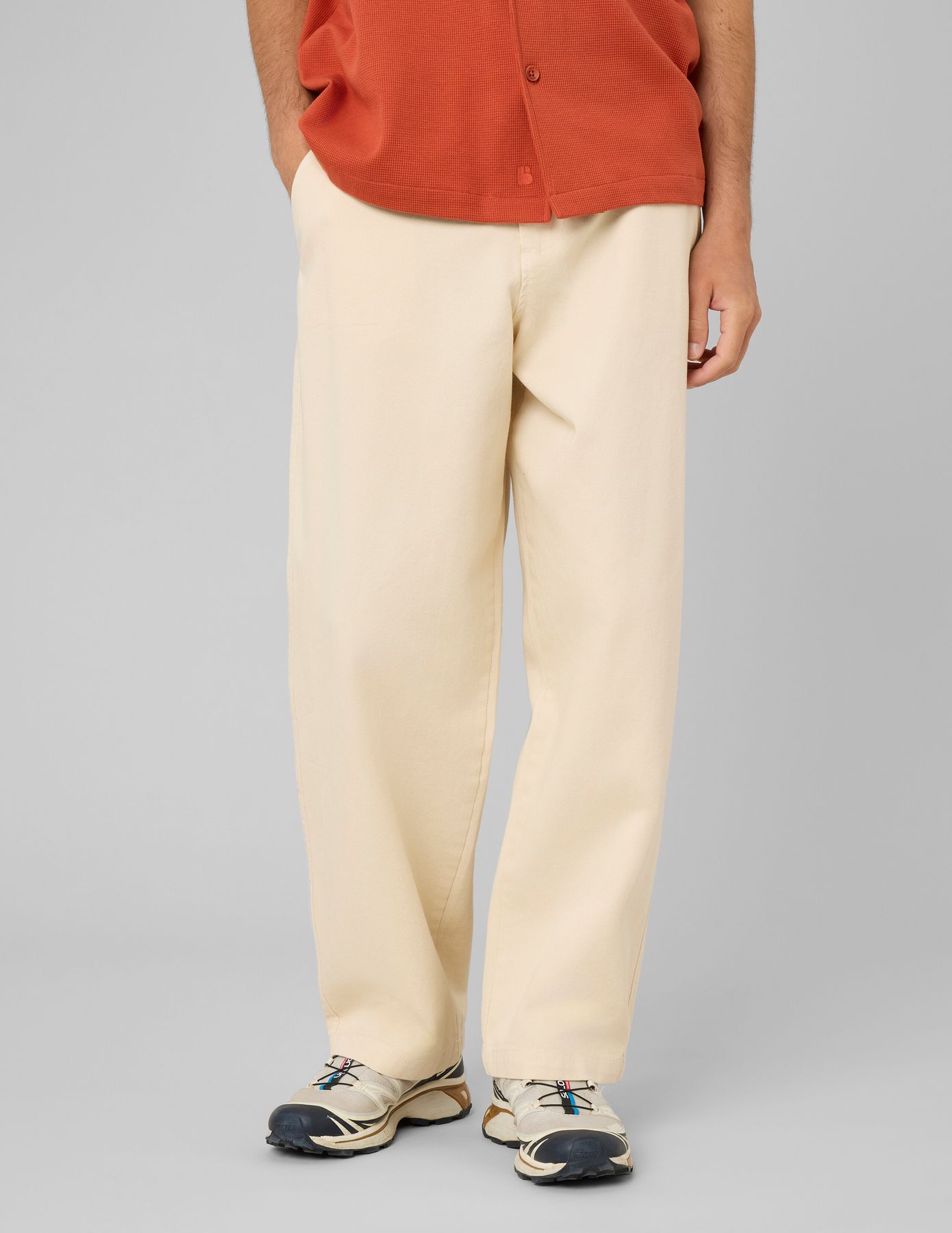 Pantalon chino twill large