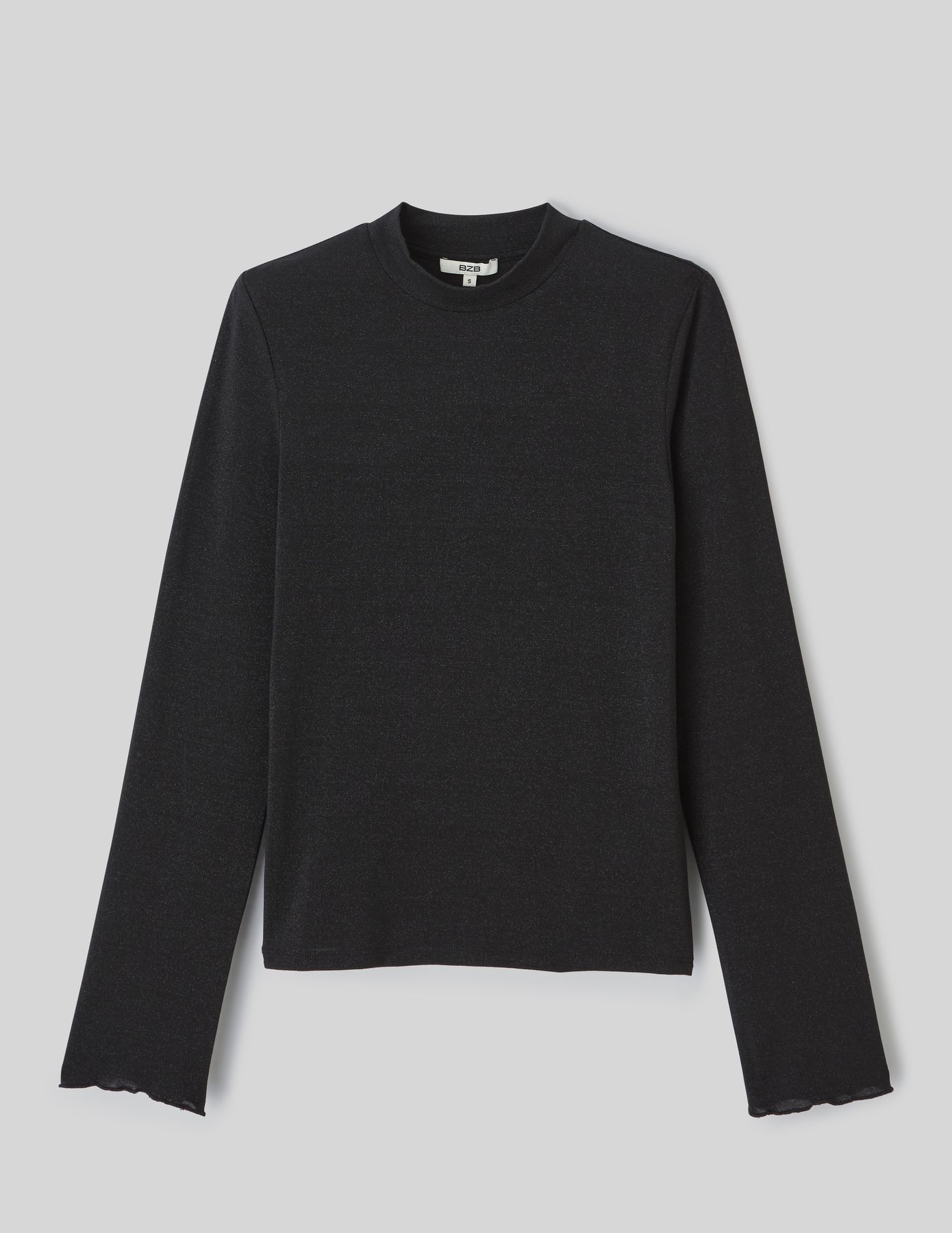 T-shirt col montant pailleté