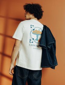 T-shirt imprimé devant dos