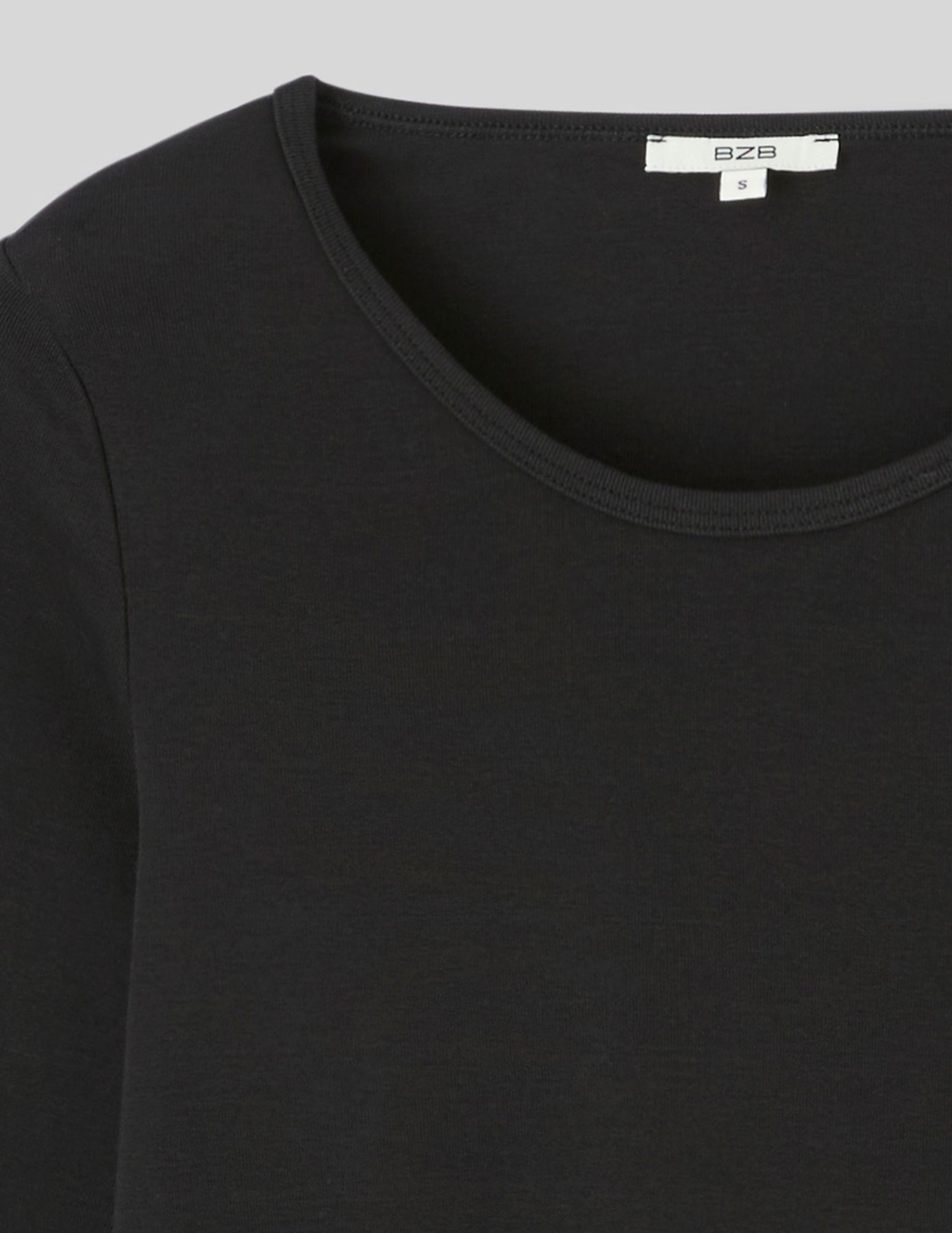T-shirt manches longues c&ocirc;tel&eacute;