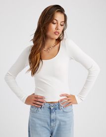 T-shirt manches longues uni