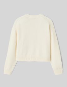 Pull broderie florale
