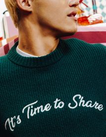 Pull broderie fantaisie