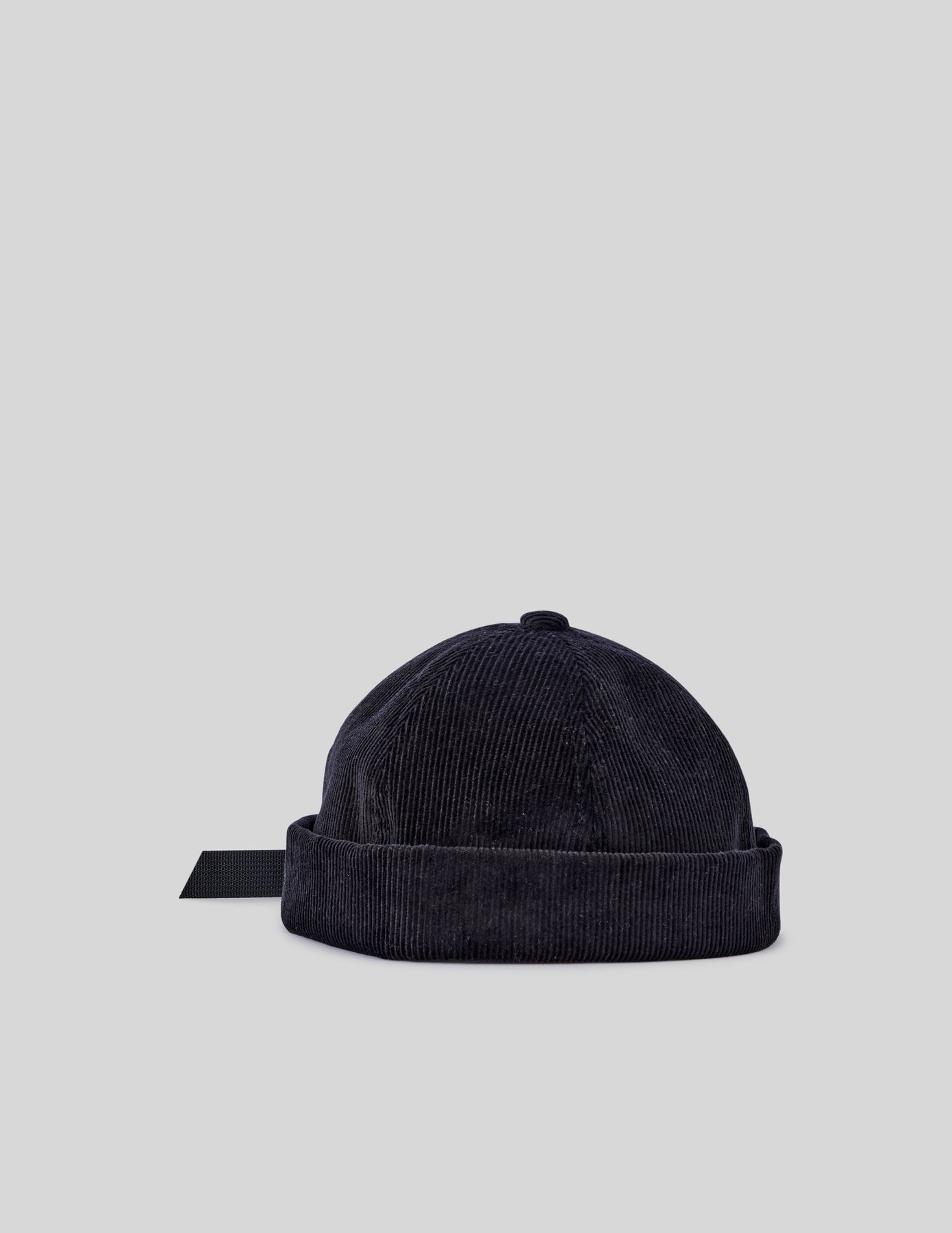 Bonnet docker en velours côtelé