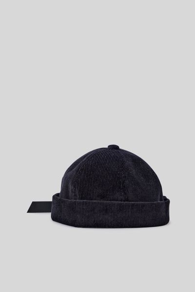 Bonnet docker en velours côtelé