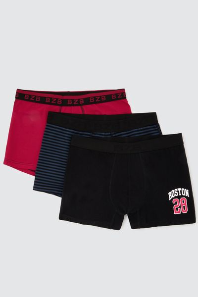 Lot de 3 boxers fantaisie