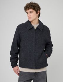 Blouson zipp&eacute; en laine
