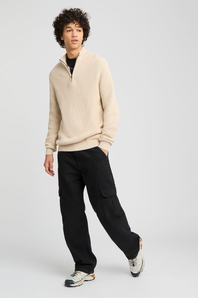 Pull avec col montant zippé