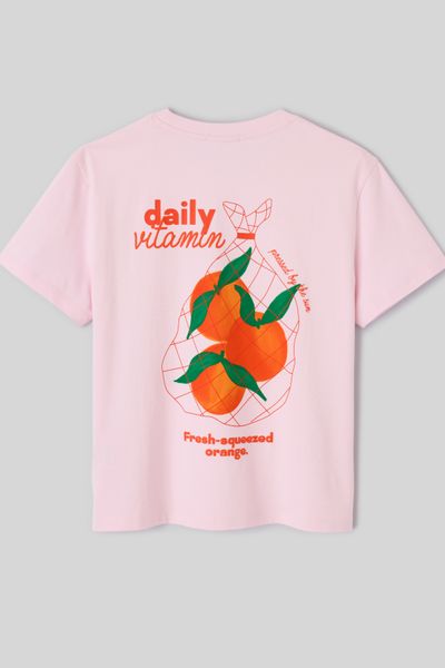 T-shirt imprim&eacute; devant/dos