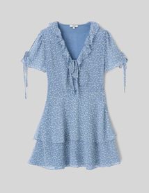 Robe courte imprimée