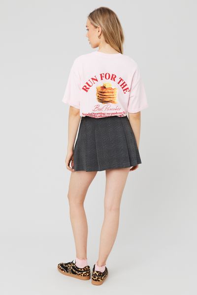 Jupe short pliss&eacute;e &agrave; carreaux