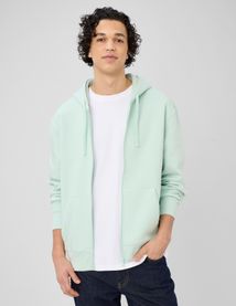 Sweat zipp&eacute; &agrave; capuche