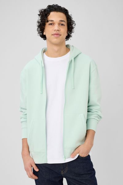 Sweat zipp&eacute; &agrave; capuche