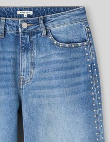 Jean wide leg avec studs