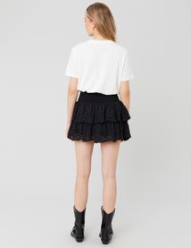 Jupe courte broderie anglaise