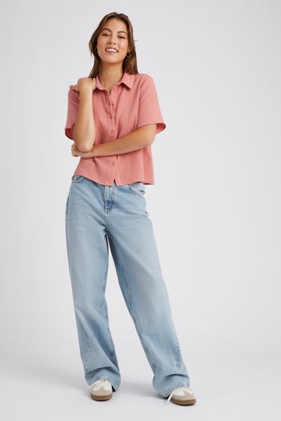 Chemisette en gaze de coton