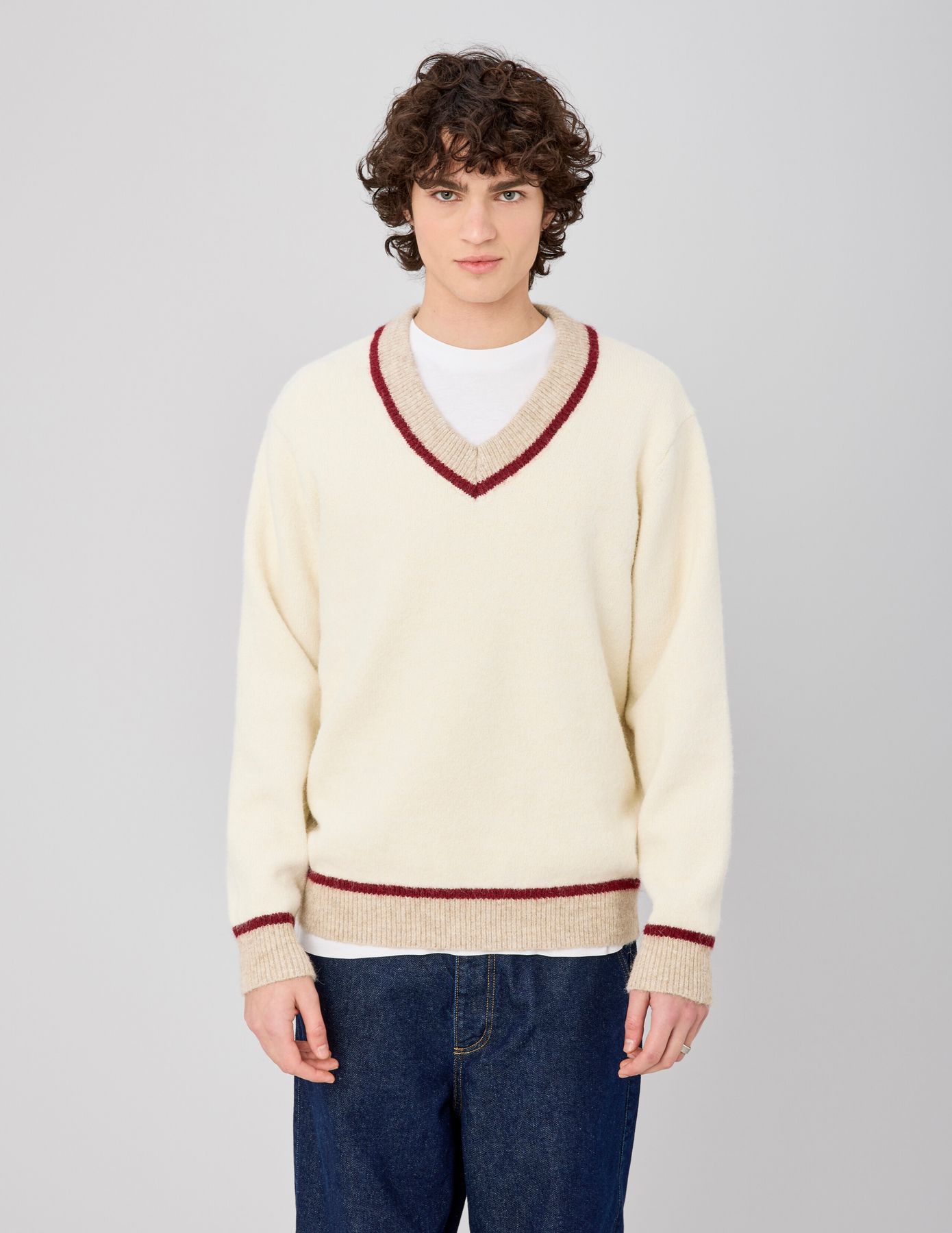 Pull col V contrast&eacute;